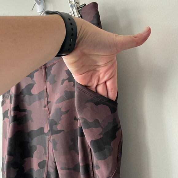 Lululemon 2020 Invigorate High-Rise Tight 25" Activewear Leggings Red Black 6 - Picture 5 of 6